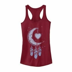 Buy ✨ Unbranded Juniors' Moon Catcher Dreamcatcher Graphic Tank Charcoal ✔️