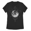 Cheapest 👍 Unbranded Juniors' Geometric Moon Galactic Graphic Tee Red 🎉