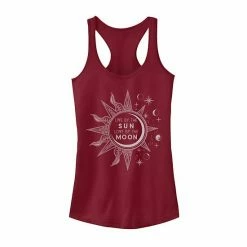 Best reviews of 🔔 Unbranded Juniors' Sun Moon Phases "Love By The Moon" Graphic Tank Scarlet 🌟