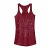 Discount ⌛ Unbranded Juniors' Moon Phase Galactic Graphic Tank Scarlet ⭐