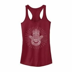 Outlet 🌟 Unbranded Juniors' Hamsa Moon Sun Geometric Design Graphic Tank Indigo 👍