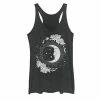Wholesale ✨ Unbranded Juniors' Moon & Flowers Artsy Graphic Tank Black Heather 😉