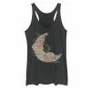 Deals ❤️ Unbranded Juniors' Desert Flower Moon Galactic Graphic Tank Black Heather 👏