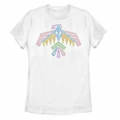 Flash Sale 🥰 Unbranded Juniors' Pastel Geometric Graphic Tee White ✔️
