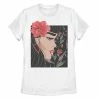 Flash Sale 😀 Unbranded Juniors' Rose Floral Face Tee White 🧨