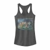 Promo 💯 Unbranded Juniors' Full Moon Meme Graphic Tank Indigo ⌛