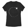 Coupon 🔥 Unbranded Juniors' Moon Phase Ring Galactic Graphic Tee Black ✨