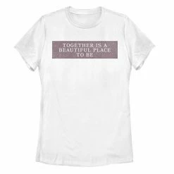 Brand new 🌟 Unbranded Juniors' "Together Is A Beautiful Place To Be" Graphic Tee White 🔥