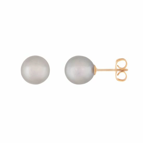 Outlet ๐ Unbranded 14k Gold 6 Mm Freshwater Cultured Pearl Stud Earrings Pink โจ - Image 4