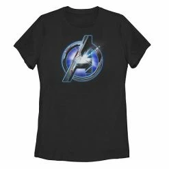 Buy 👏 Unbranded Juniors' Marvel Avengers Tech Logo Graphic Tee Black 🥰