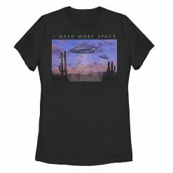 Brand new 😀 Unbranded Juniors' Alien Desert Text Tee Black 🧨