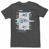 Promo ❤️ Unbranded Men's Star Wars The Rise Of Skywalker X-Wing Details Graphic Tee Charcoal Heather 🥰