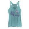 Deals ✨ Unbranded Juniors' Mountains Outdoor Graphic Tank Tahiti Blue 🌟