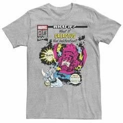 Brand new ⭐ Unbranded Men's Marvel What If Galactus Had Indigestion Comic Book Cover Graphic Tee Athletic Heather 🔥