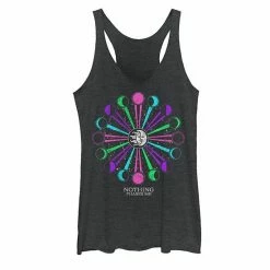 Top 10 🔥 Unbranded Juniors' Celestial Moon Phase Galactic Graphic Tank Black Heather 🔥