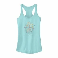Buy 👏 Unbranded Juniors' Sun Moon Flowers Graphic Tank Banana ✨