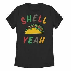 Best deal 🎉 Unbranded Juniors' Shell Yeah Different Color Letters Graphic Tee 🛒