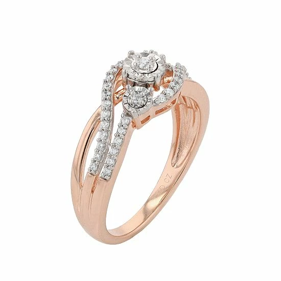 Best Sale ๐งจ Unbranded 1/4 Carat T.W Diamond Fashion Ring Sterling Silver ๐ - Image 2