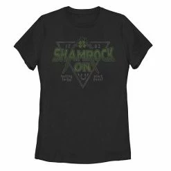 Top 10 🤩 Unbranded Juniors' Shamrock On Rock And Roll Style Badge Tee ⭐