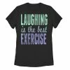 Flash Sale 🔥 Unbranded Juniors' Laughing Is The Best Exercise Gradient Graphic Tee 🤩
