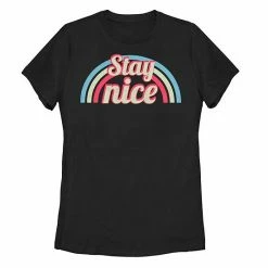 Hot Sale 😍 Unbranded Juniors' "Stay Nice" Rainbow Tee 🔥