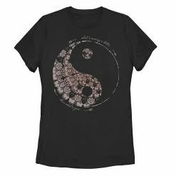 Top 10 😍 Unbranded Juniors' Pink Yin Yang Things Come And Go Graphic Tee 👏
