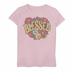Best Sale 🔥 Unbranded 👧 Girls 7-16 Fifth Sun Blessed Graphic Tee Pink 😉