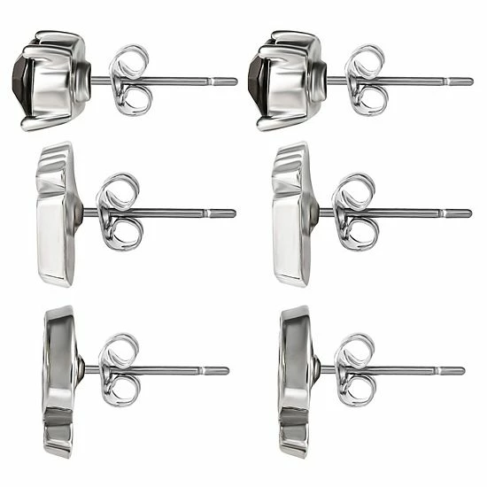 Cheapest 😀 Unbranded Disney Fashion Nightmare Before 🎅 Christmas Jack Nickel Free 3 Piece Stud Earrings Set 🔔 - Image 3