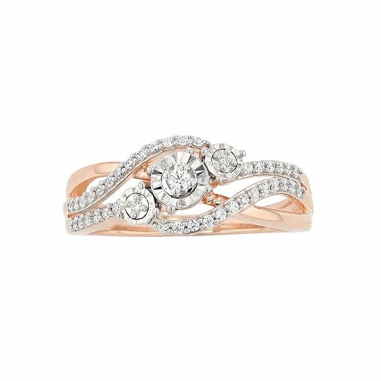 Best Sale ๐งจ Unbranded 1/4 Carat T.W Diamond Fashion Ring Sterling Silver ๐ - Image 4