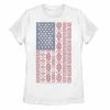 Outlet 🎉 Unbranded Juniors' Tribal Inspired American Flag Tee ⭐
