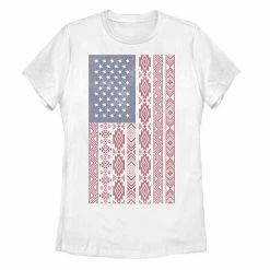 Outlet 🎉 Unbranded Juniors' Tribal Inspired American Flag Tee ⭐
