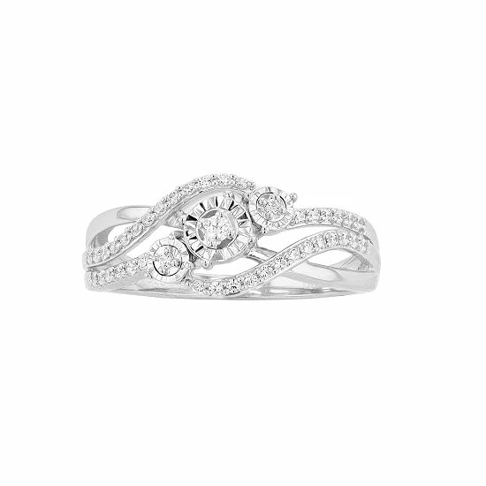 Best Sale ๐งจ Unbranded 1/4 Carat T.W Diamond Fashion Ring Sterling Silver ๐ - Image 5