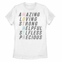 Wholesale ⭐ Unbranded Juniors' 👩 Mother Attribute Coloful Text Graphic Tee 🔔
