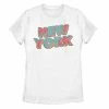 Wholesale 🛒 Unbranded Juniors' New York Retro Rose Graphic Tee 💯