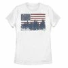 New 🧨 Unbranded Juniors' Americana Flag And Forest Silhouette Tee ⭐