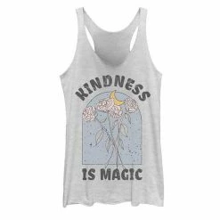 Best Pirce 🎁 Unbranded Juniors' Kindness Floral Graphic Tank White Heather 🤩