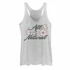 New 🌟 Unbranded Juniors' Fifth Sun Natural Life Floral Tank Pink Heather ✔️