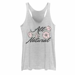 New 🌟 Unbranded Juniors' Fifth Sun Natural Life Floral Tank Pink Heather ✔️