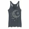 Outlet 🛒 Unbranded Juniors' Moon Flower Galactic Graphic Tank Navy Heather 🧨