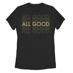 New 💯 Unbranded Juniors' "All Good" Text Stack Tee 🎁