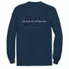 Discount 💯 Unbranded Men's Star Wars The Rise Of Skywalker Badge Logo Long Sleeve Graphic Tee Black 🥰