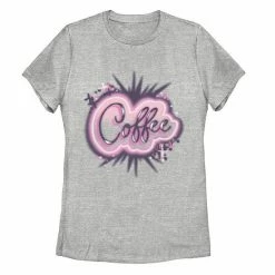 Promo 🎉 Unbranded Juniors' Airbrush Coffee Text Graphic Tee 😉