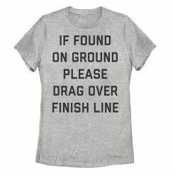 Outlet 😀 Unbranded Juniors' "Please Drag Over Finish Line" Graphic Tee 🌟