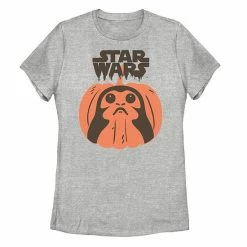 Top 10 ⭐ Unbranded Juniors' Disney Star Wars Porg Pumpkin Graphic Tee 🎉