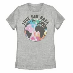 Outlet 🔔 Unbranded Juniors' Love 👩 Mother Earth Back Graphic Tee 🎉