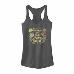 Best deal 🛒 Unbranded Juniors' Floral Positive Graphic Tank Raspberry ⭐