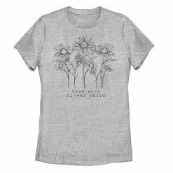 Best deal 🔥 Unbranded Juniors' Live Wild Flower Child Daisy Line Art Tee 😀