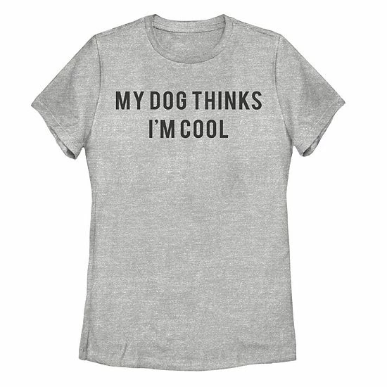 Coupon 🎉 Unbranded Juniors' "My 🐶 Dog Thinks I'm Cool" Graphic Tee 😍
