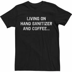 Brand new 👏 Unbranded Big & Tall Fifth Sun Sanitizer And Coffee Text Tee 👏