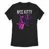 Promo 💯 Unbranded Juniors' Captain Marvel Goose "Nice Kitty" Graphic Tee 💯